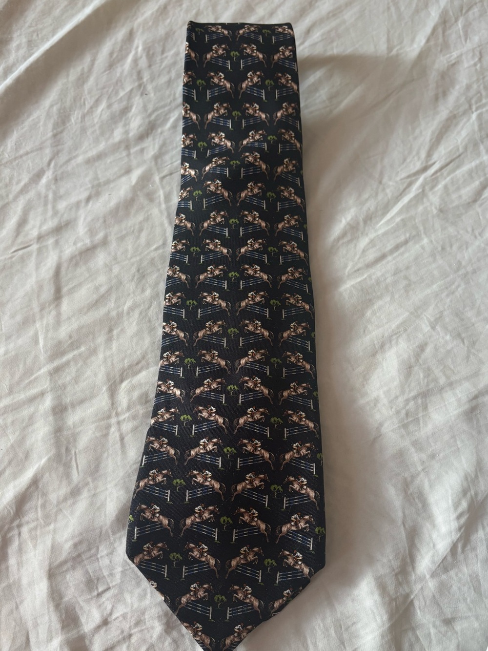 Brooks Brothers Silk Equestrian tie vintage